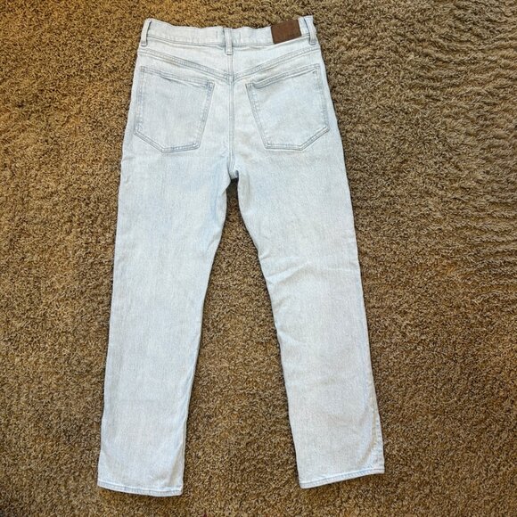 MADEWELL 90's Straight Jeans in Women's Size 30 Light Wash High Rise - Picture 4 of 6